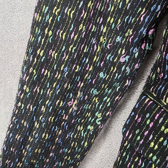 Womens Allison W Multicolor Striped Blazer Jacket Silk & Rayon Blend Size S - Picture 4 of 9